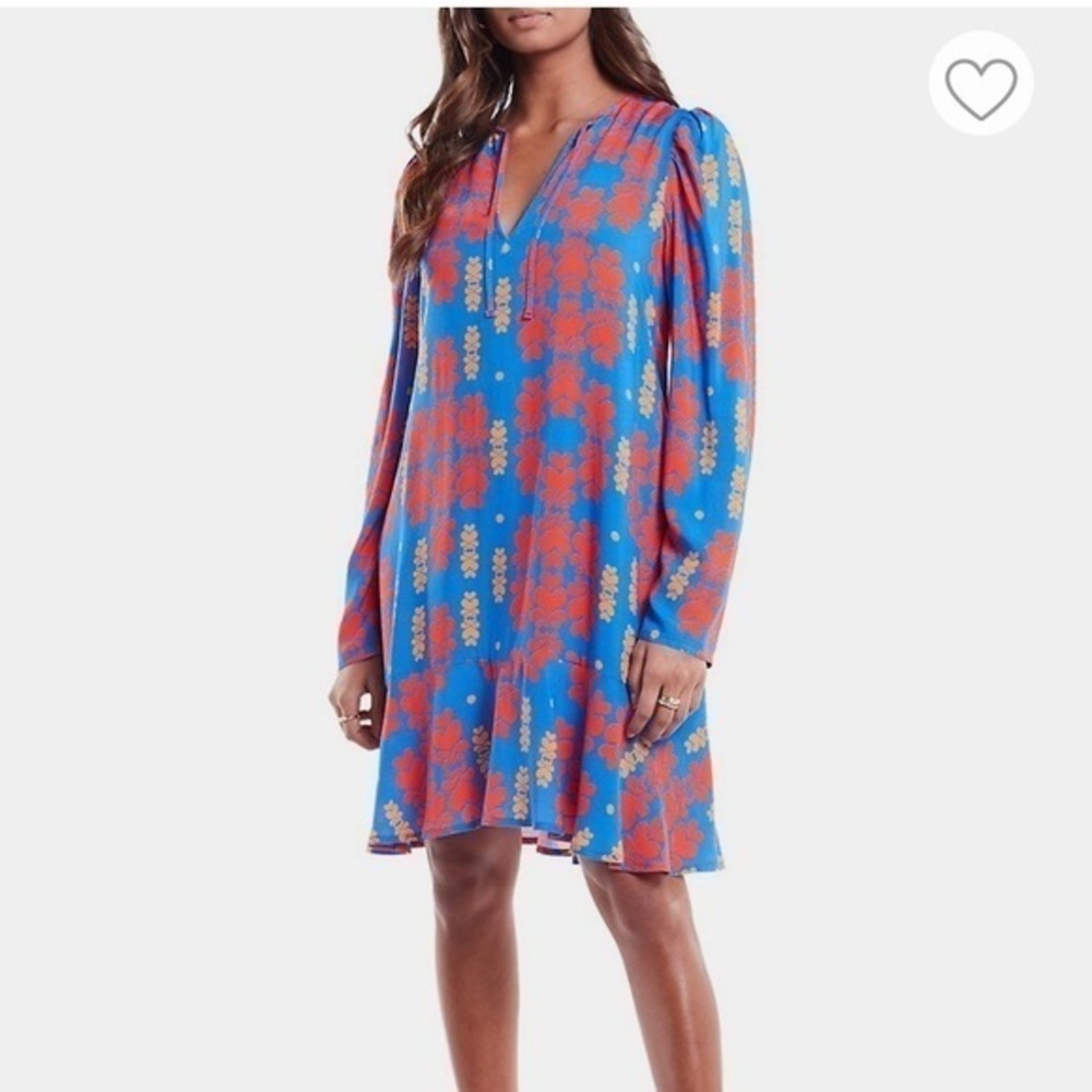 NWT Never Fully Dressed Taylor Heart Keyhole Print Mini Shift Dress size size 6